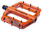 SixPack Racing Vertic Pedale, flach, MTB, Erwachsene, Unisex, Orange, Single
