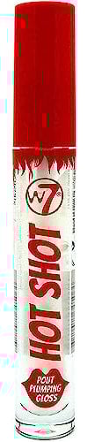 W7 Hot Shot Lippenfüller Gloss im Set – Verbesserter Füll-Effekt für vollere Lippen – Klares, natürliches, hochglänzendes Finish