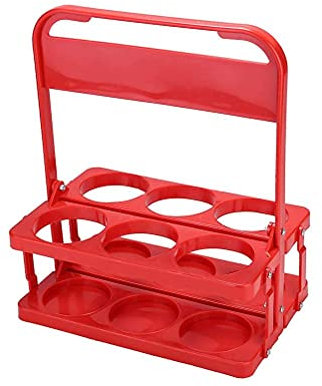 Chiyyak Porte-bouteilles pliable pour 6 bouteilles de vin - Pour bar, extérieur, pique-nique, fête