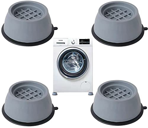 WUXIANM Waschmaschine-Fußpolster, 4 Stück Universal Anti Vibration Waschmaschinenfüße, Anti Rutsch Gummi-Fußpolster Schwingungsdämpfer Antirutschmatte für Waschmaschine und Trockner