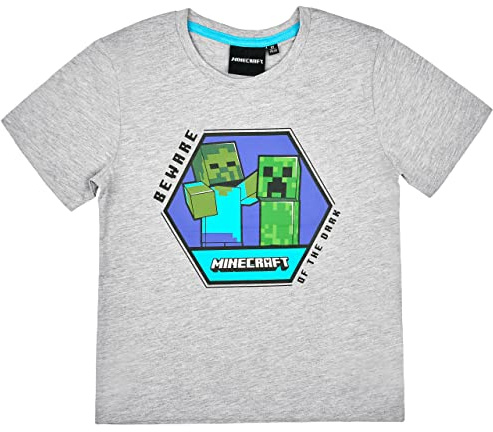 Jungen Creeper T-Shirt (Grau 140)