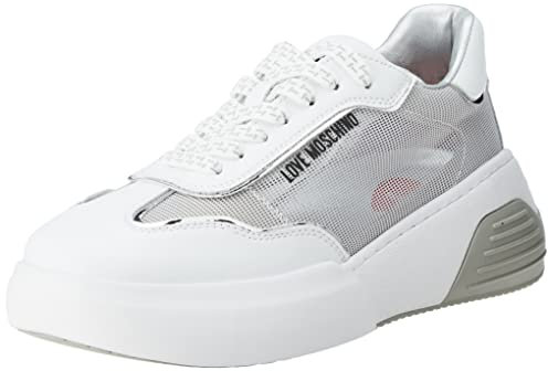 Love Moschino Damen Ja15875g0giqb01a Sneaker, Weiß, 36 EU