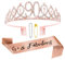 Abeillo 90th Birthday Sash and Tiara Kit - Rose Gold 90& Fabulous Sash and Rhinestone Crown 90th Birthday Gift for Women Happy 90th Party Decorations