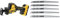 Dewalt 18 Volt Akku Kompakt-Säbelsäge DCS369NT & HCS Säbelsägeblatt (für Holz, 240 mm Länge, 5-6,5 mm Zahnteilung, Blattstärke 1,5 mm, für Grobholz, lebendes Holz und zum Ausasten) 5 Stück, DT2352