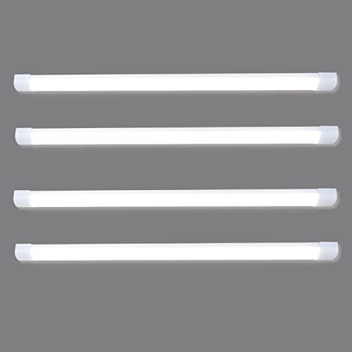 CBJKTX 4ER LED Deckenleuchte 120CM Deckenlampe - 36W 3850LM Werkstattlampe Kellerlampe Flach Neutralweiß 4000K Küchenlampe