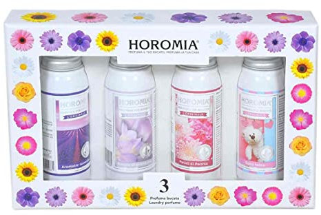 HOROMIA Geschenkbox mit 4 Wäscheparfums 50 ml – Wäscheduft für Waschmaschine und Trockner – Horo 3