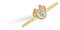 Disney Minnie Mouse Ring aus vergoldetem Sterlingsilber mit Kristallen, R901619TRCL-7, Metall, Kristall