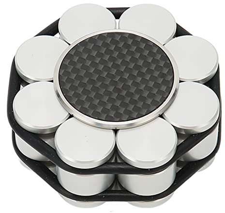 Record Weight Stablizer, Alumium Turntable Stabilizer, Universal Aluminum Alloy Reduce Vibration Vinyl Record Player Clamp for LP Vinyl Record Player