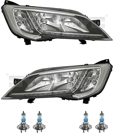 EISENFELS Set 106574595 erstellt mit Scheinwerfer links und rechts + NIGHT BREAKER 200 H7 Leuchtmittel kompatibel mit Ducato Kasten