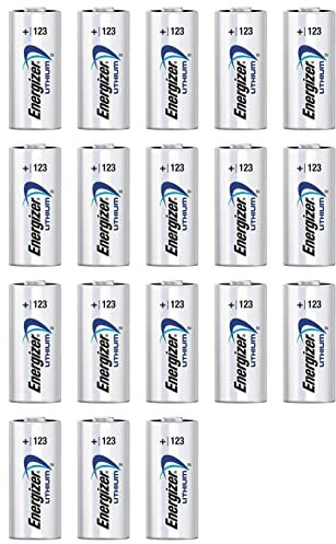 Set - Boîte de 18 Batteries Lithium CR123A / CR17345-3V Original Energizr