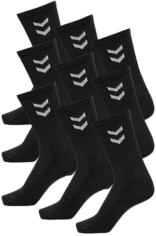 hummel Unisex Basic Socken 9 Paar Schwarz 32/35
