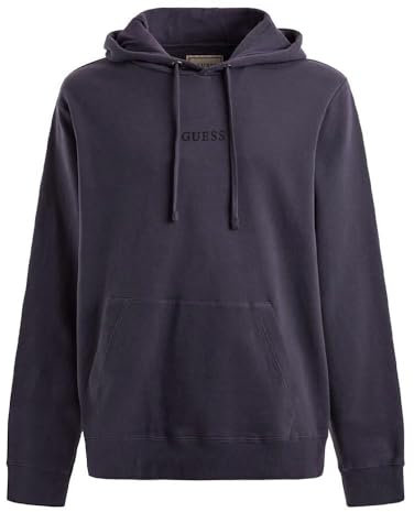 GUESS Roy - Felpa con cappuccio, da uomo, colore: Viola scuro, viola., S