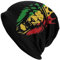 NLWQEKV Rasta Reggae Lions Erwachsene Strickmütze Beanie Mütze Winter Warme Totenkopfmütze für Männer Frauen