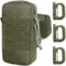 MUCHER Molle Tasche Taktische Armtasche Hüfttaschen EDC Utility Fanny Pack Rucksack-Zusatztaschen mit 3 Haken für Outdoor Wandern Jagdcamping Training (Armeegrün)