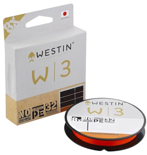 Westin W3 8-Braid Dutch Orange Geflochtene Angelschnur, 135 m