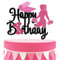 LQINBIBJ Fitness Cake Topper, Weightlifting Birthday Cake Decorations, Women Fitness Lovers Sports-Themed Party Supplies