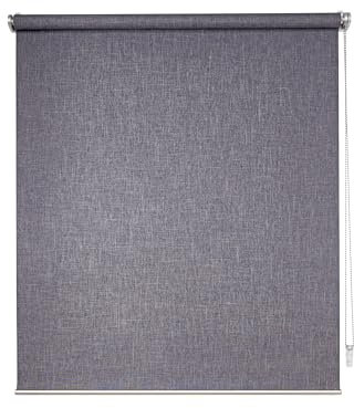 ondeco Klemmrollo ohne Bohren, Sichtschutz Rollo Fenster innen und Tür mit Klemmträger Smart tauglich Grau-Haptik 160x250cm