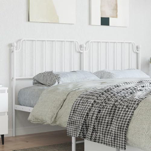 ShGaxin Kopfteil Metall Weiß 180 cm, Kopfteil Bett, Bettrückwand, Headboard, Bettrückwände, Bettkopfteilbezug, Kopfteilabdeckung - 373972