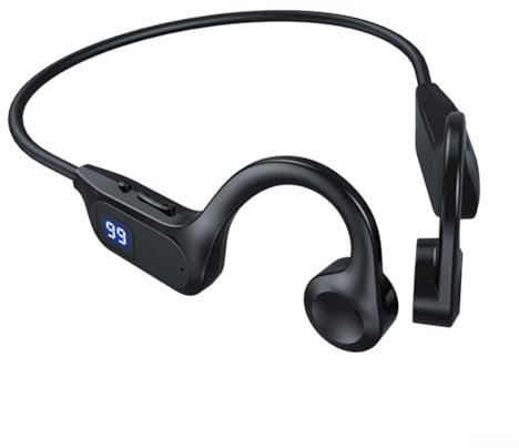 YUANGANG Bilateral Stereo Earphones Bone Conduction Headphones MP3 Mode Memory Skeleton Comfortable And Pain-Free(Black)