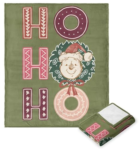 Northwest Winnie Puuh Silk Touch Überwurfdecke, 127 x 152,4 cm, Weihnachts-Puuh