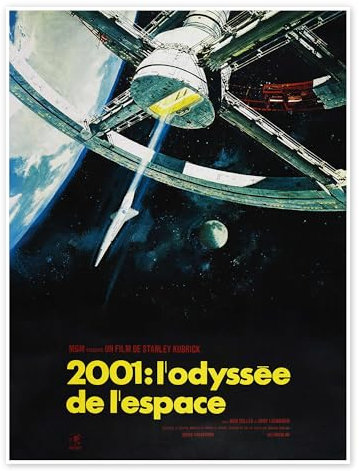 2001: Odyssee im Weltraum (französisch) Poster 50 x 70 cm Wandbilder Wanddeko