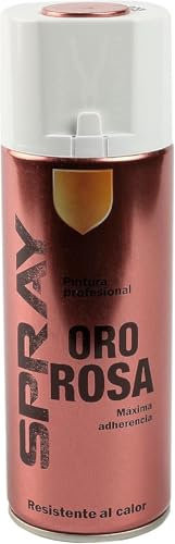 MORE FREE-Pintura Spray Especial Oro Rosa Multicolor Profesional 400ml Adecuado Metal Madera y Plástico Pack de 1 unidad