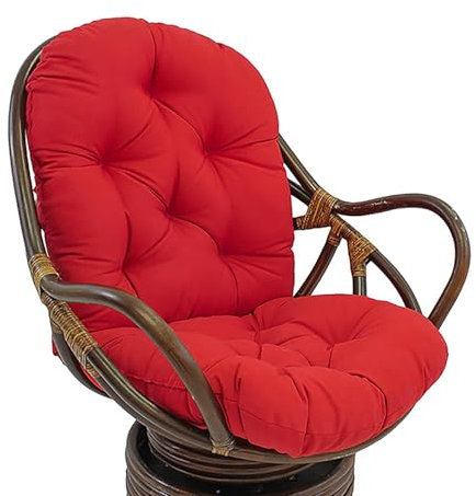 Outdoor/Indoor Swing Cushion Replacement Soft Garden Chair Cushion for Hanging Chair Swivel Chair Rocking Chair Non Slip Chair Pad (Rot)