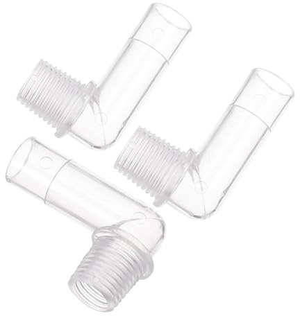 IMIKEYA 3 Stück Teiliges Winkel Aquarium Rohrverbinder Langlebige Fittinge für Fischbecken schlauchanschluss Glatte Oberfläche Installieren Geeignet für Filter Regenwassersysteme