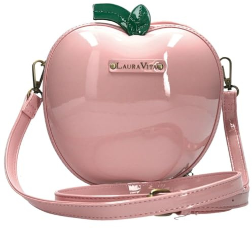 Laura Vita Damen Umhängetasche besondere Form außergewöhnlich Handtasche Pomme