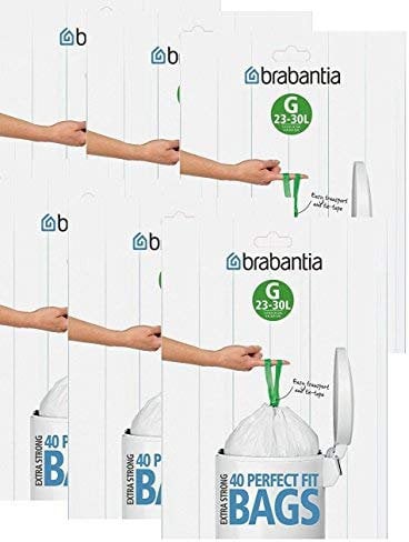 Brabantia bin bag dispensers, 23 to 30 l, 40 pieces, 6 Pack