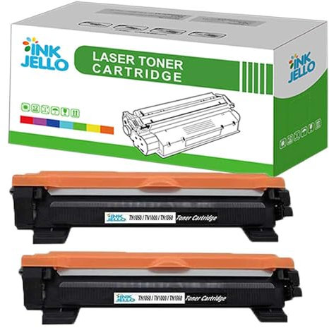 InkJello kompatibel Toner Patrone Ersatz für Brother DCP-1510 1512 1610W 1612W HL-1110 1112 1210W 1212W MFC-1810 1910 1910W TN1050 (Schwarz 2-Pack)