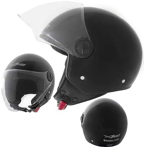 A-Pro BACKLINE CASCO JET VISIERA ANTIGRAFFIO NERO ECE 22-06 TAGLIA M