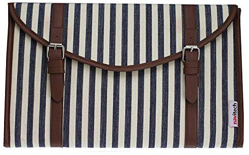 Navitech Canvas Fabric Style Laptop Sleeve Bag Case Cover Compatible With The Razor Blade 15