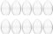 Amosfun Acryl Eier Transparente Ostereier zum Befüllen Acrylkugeln Dekokugeln Bastel DIY Ostern Party Dekoration 10 Stücke