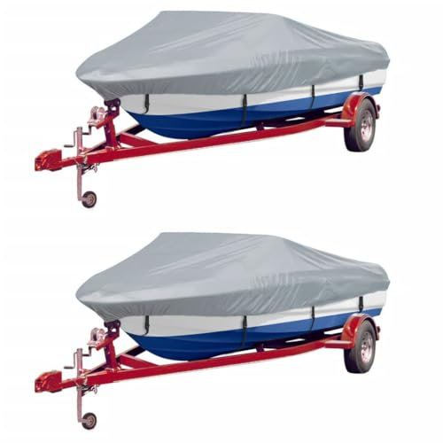 vidaXL Bootspersenninge 2 STK. Grau Länge 427-488 cm Breite 173 cm