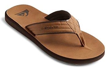 Quiksilver Herren Carver Nubuck Sandale, TAN, 43 EU