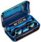 True Wireless Bluetooth Earbuds Headphones, Waterproof and Noise Cancelling with Digital Charging Case Built in Mic Headset Premium Sound, 5 Hours Playtime and 200 Hours Standby. (Black)