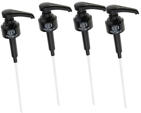 Bestlymood 4 PièCes SéRies Café 1 Litre Distributeur Sirop Pompe Noir Liquide Distributeur pour Monin Sirop 10 ML Bouteille de Jus Distributeur Pompe