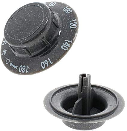 sparefixd Graphite Grey Timer Knob Dial for Hotpoint Futura Tumble Dryer