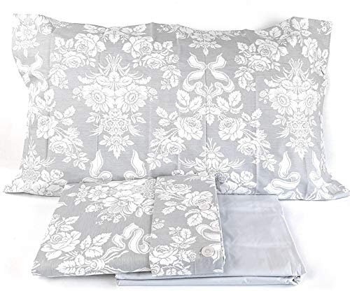 Bossi Completo lenzuolo copriletto MATRIMONIALE collezione MARTHA O'NEIL articolo OSCAR variante 9 GRIGIO