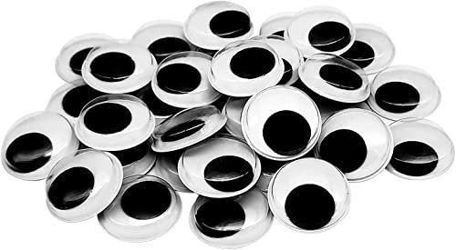 JKG® 200 ojos Googly - adhesivos adhesivos para manualidades infantiles (3 tamaños: 7 mm, 10 mm y 15 mm de diámetro)