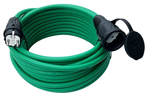 Verlängerungskabel Kabel 230V IP44 H07RN-F 3x2,5mm Gummikabel in GRÜN 15m