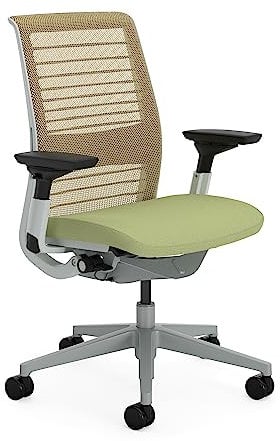 Steelcase Think Ergonomischer Bürostuhl mit LiveBack Lumbalstütze, 4D-Armlehnen, nachhaltigem Design Spross