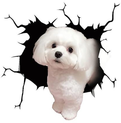 2 Stück Hund Auto Aufkleber,3D Lustige Auto Fenster Aufkleber Hund Aufkleber Realistische Bulldogge Frenchie Aufklebers Auto Personalisierte Dekoration Heckscheibe Kratzer Dekorationen Aufkleber