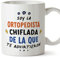 MUGFFINS Tazas para ORTOPEDISTA mujer - En Español - Todos te advirtieron - 11 oz / 330 ml - Regalo original y divertido