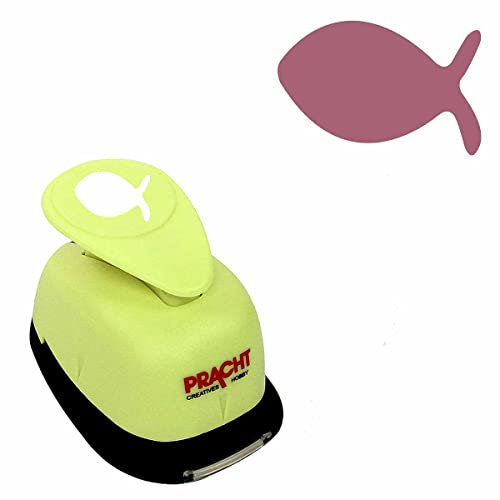 Pracht Creatives Hobby Motivstanzer Jumbostanzer Fisch Symbol 25 mm Motivlocher, Papierstanzer