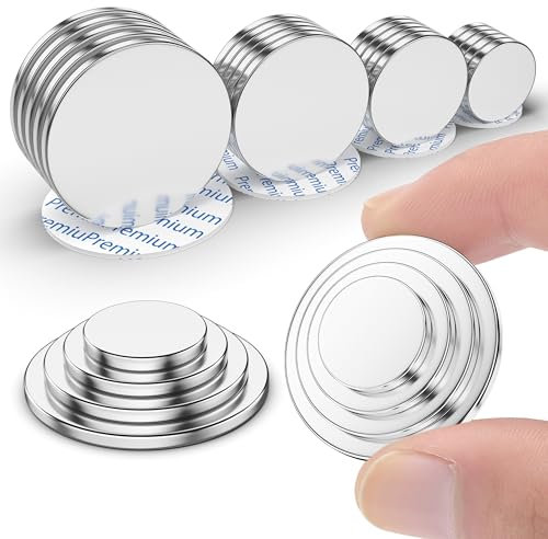 FINDMAG 20 Pcs Neodymium Magnets, Flat Rare Earth Magnet Strong, Whiteboard Magnets, Magnet for Whiteboard, Photos, Tools, DIY, Fridge (Four Sizes, with Five Units Each)
