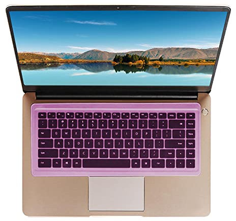 SDTEK Pellicola proteggi tastiera in silicone universale Compatible con laptop, notebook, netbook, Chromebook da 15-17 pollici (viola)