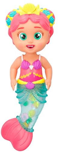Bloopies Shimmer Mermaids Harper Bade- und Wasserspielzeug zum Sammeln Eine Meerjungfrau, die Wasser spritzt und Blasen Macht! Geschenkspielzeug für Mädchen und Jungen ab 18 Monaten
