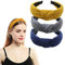 scicent Haarreifen mit Knoten 3 Stück Haarreif Damen Vintage Breite Retro Haarreifen mit Knoten Headband Stirnband Haarband 1803